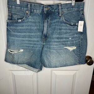 Old Navy Classic Blue Ripped Jean Shorts